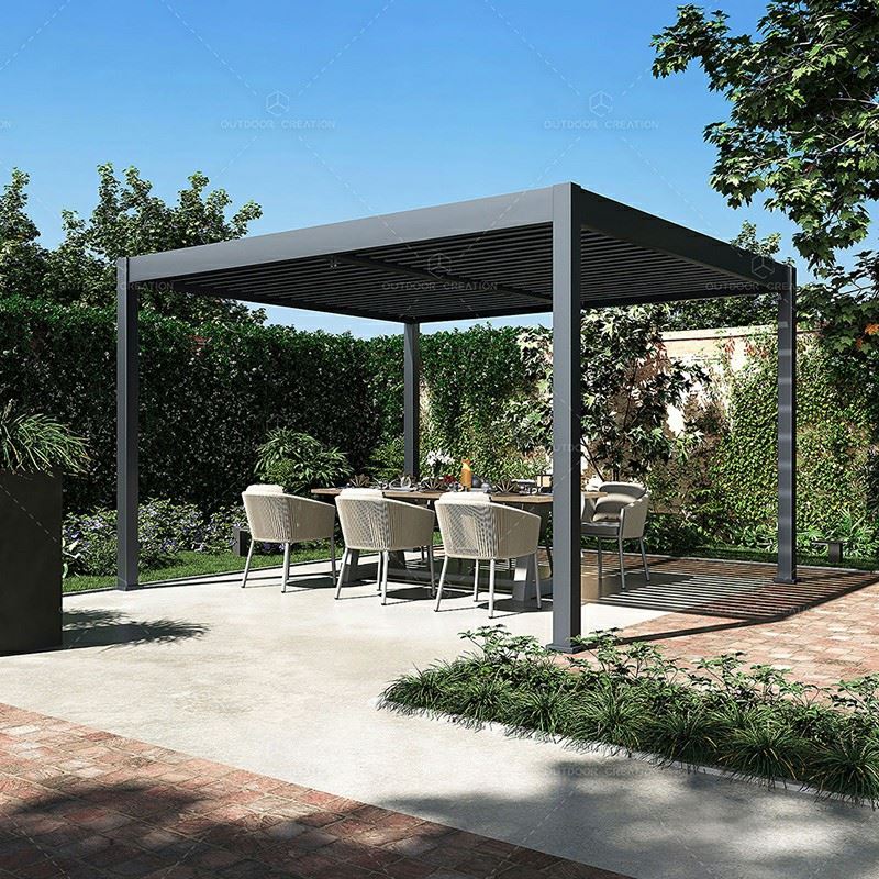 Pergola With Motorized Louvers factory Pergola With Motorized Louvers factory